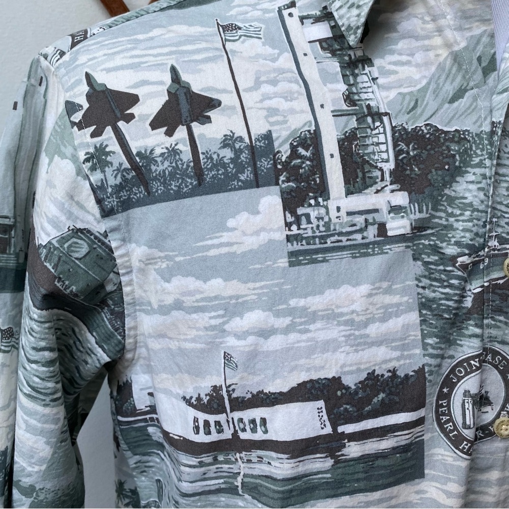 Vintage Reyn Spooner Pearl Harbor Hawaiian Shirt - Picture 3 of 15
